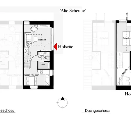 In Der Alten Scheune Hofblick Fuer 3 Personen דירה